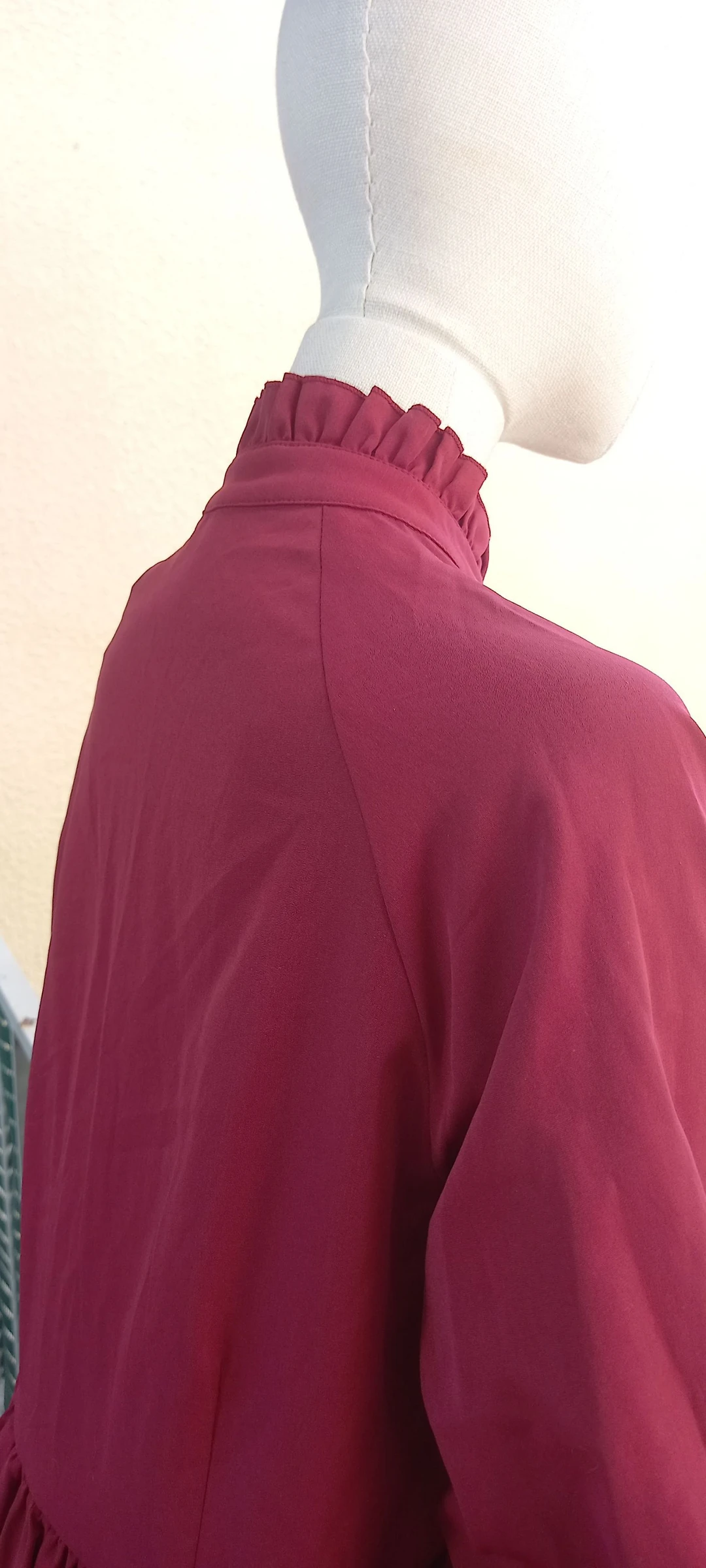 Chique bordeaux jurk S – photo 11